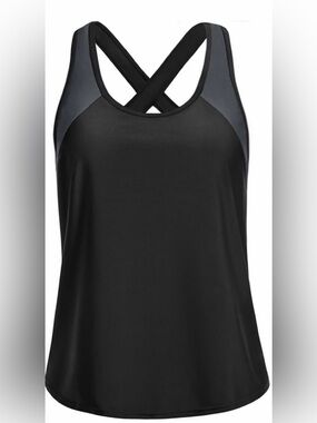 Ladies Black Swim Tank, L NEW